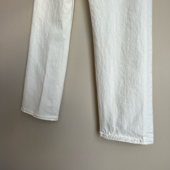 A&F • The 90s Baggy Jean Low Rise cream off white denim wide leg button fly 27/4 - Picture 7 of 8